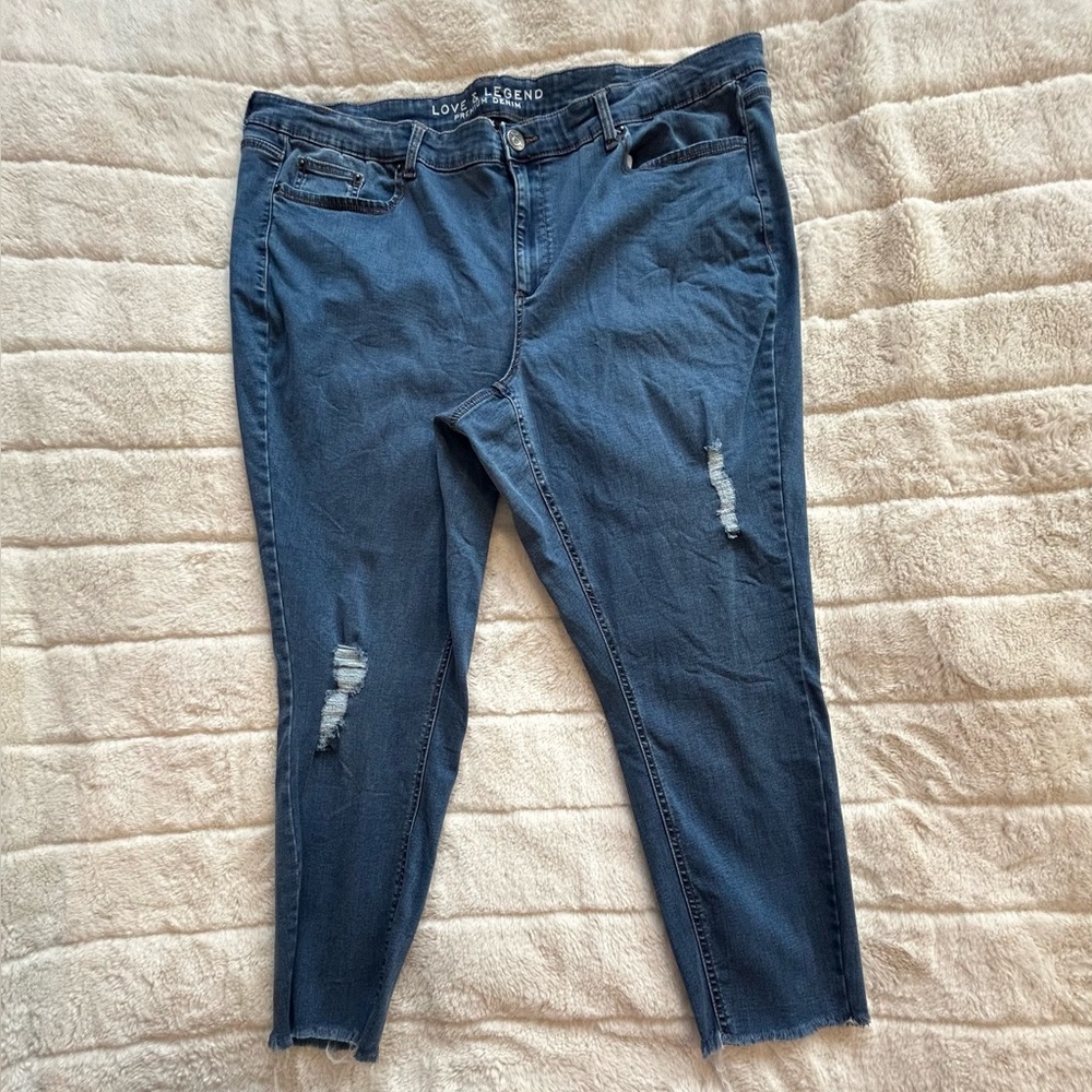 Love & Legend Cropped Skinny Leg Jeans